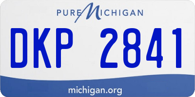 MI license plate DKP2841
