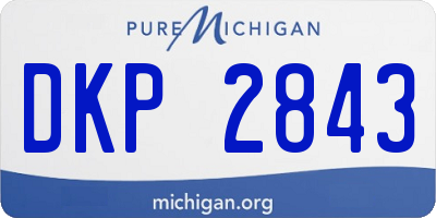 MI license plate DKP2843