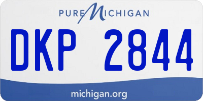 MI license plate DKP2844