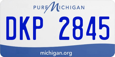 MI license plate DKP2845