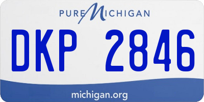 MI license plate DKP2846