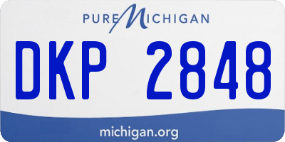 MI license plate DKP2848