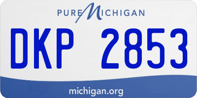 MI license plate DKP2853