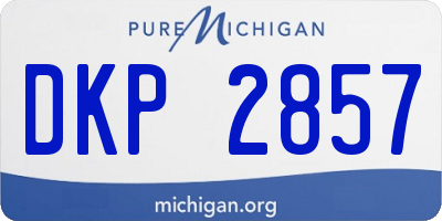 MI license plate DKP2857