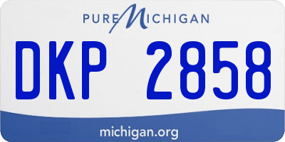 MI license plate DKP2858