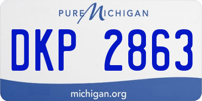 MI license plate DKP2863