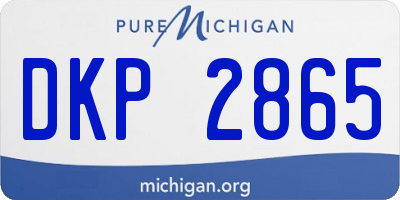 MI license plate DKP2865