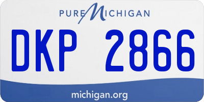 MI license plate DKP2866