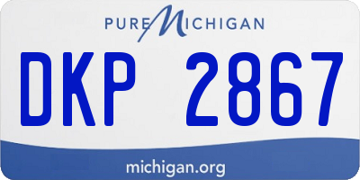 MI license plate DKP2867
