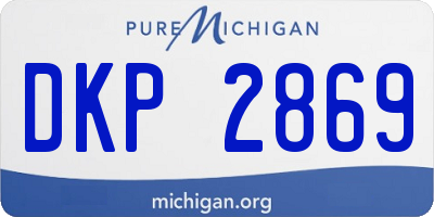 MI license plate DKP2869
