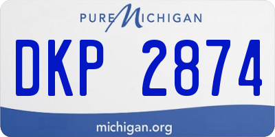 MI license plate DKP2874