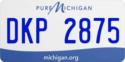 MI license plate DKP2875