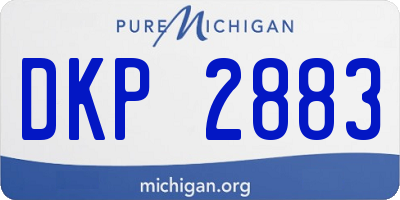 MI license plate DKP2883