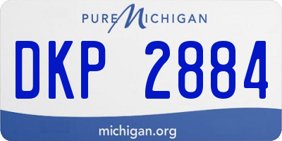 MI license plate DKP2884
