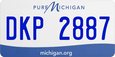 MI license plate DKP2887