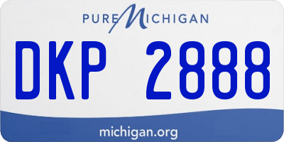 MI license plate DKP2888