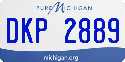 MI license plate DKP2889