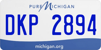 MI license plate DKP2894