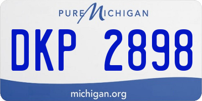 MI license plate DKP2898