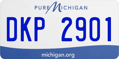 MI license plate DKP2901