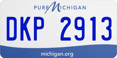 MI license plate DKP2913