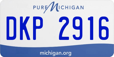 MI license plate DKP2916