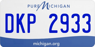 MI license plate DKP2933