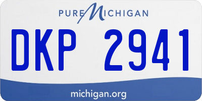 MI license plate DKP2941