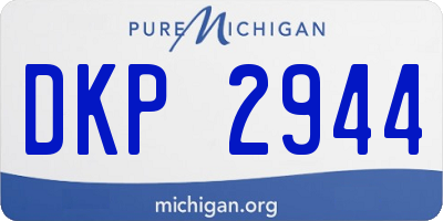 MI license plate DKP2944
