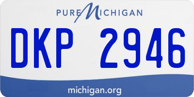 MI license plate DKP2946