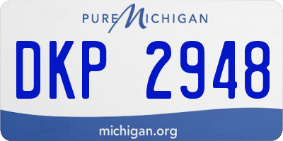 MI license plate DKP2948