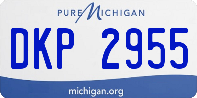 MI license plate DKP2955