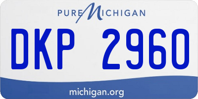 MI license plate DKP2960