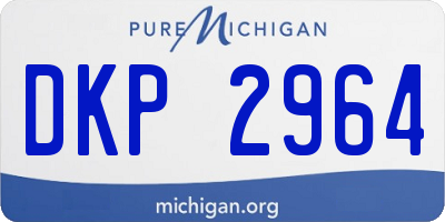 MI license plate DKP2964