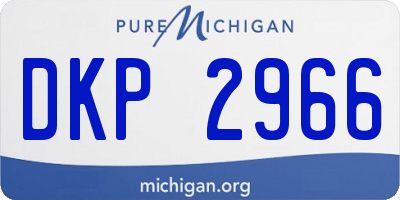MI license plate DKP2966