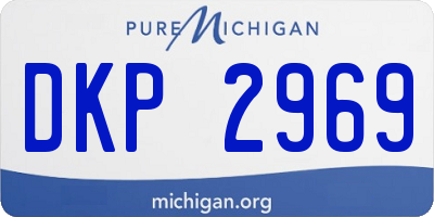 MI license plate DKP2969