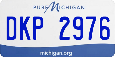 MI license plate DKP2976