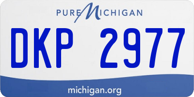 MI license plate DKP2977