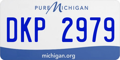 MI license plate DKP2979