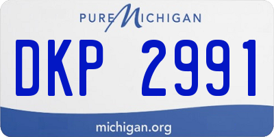 MI license plate DKP2991