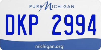 MI license plate DKP2994