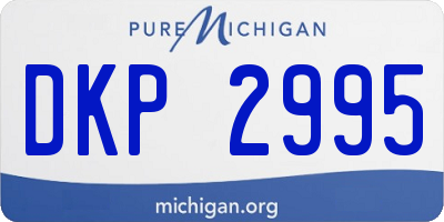 MI license plate DKP2995