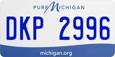 MI license plate DKP2996