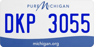 MI license plate DKP3055