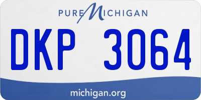 MI license plate DKP3064