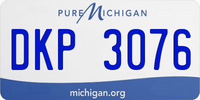 MI license plate DKP3076