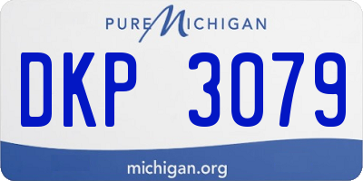MI license plate DKP3079