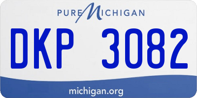 MI license plate DKP3082
