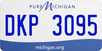MI license plate DKP3095