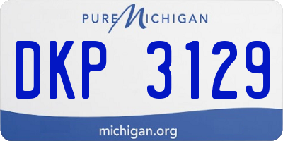 MI license plate DKP3129